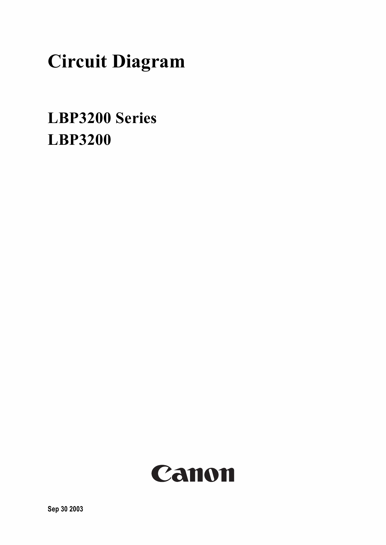 Canon imageCLASS LBP-3200 Circuit Diagram-1